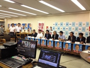 自民党神奈川県連ネット選対の撮影風景
